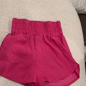 lululemon athletica Fuchsia High-Waisted Shorts